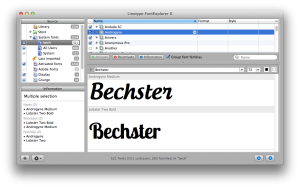 Linotype FontExplorer til mac